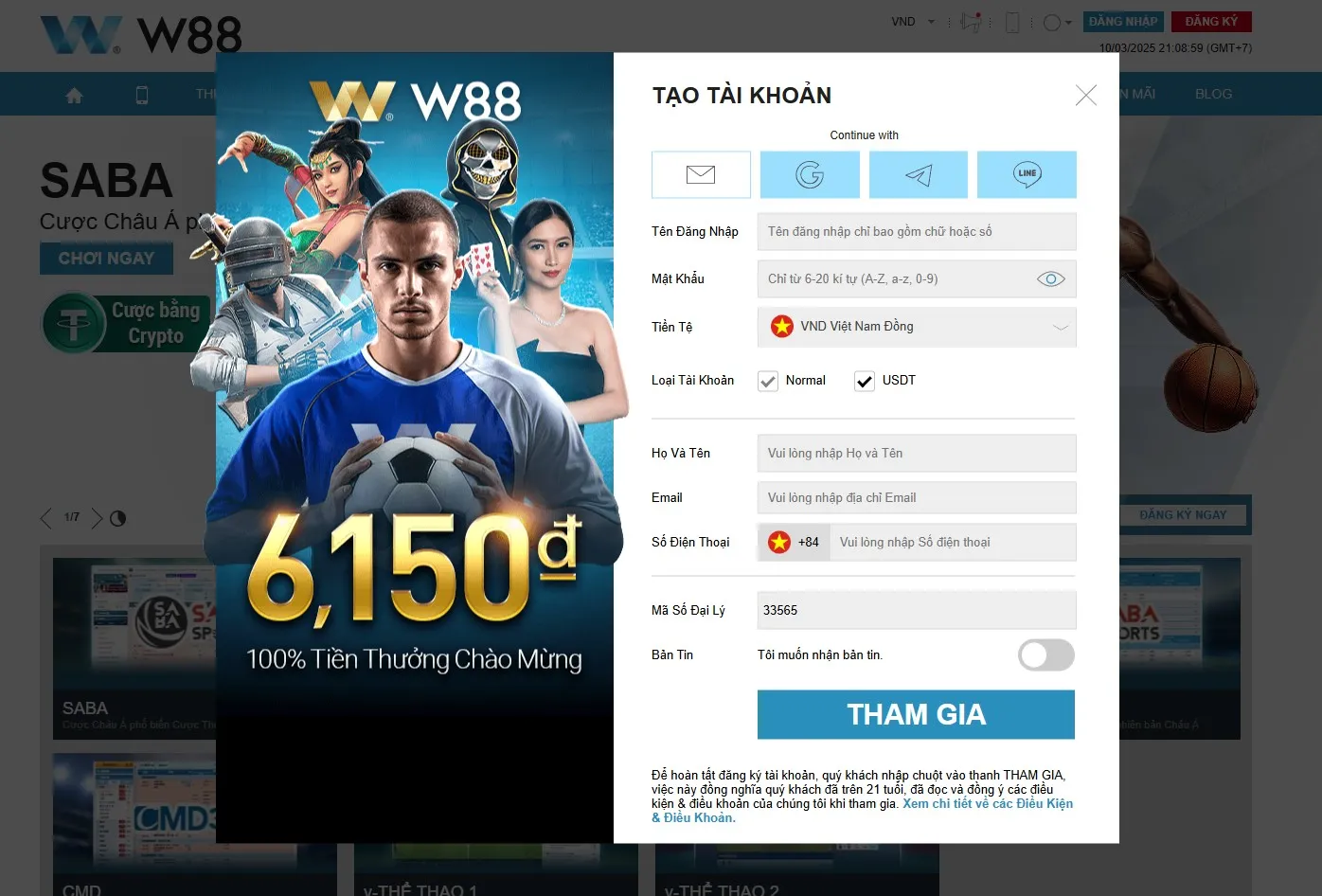 tao tai khoan nha cai w88 hướng dẫn tạo tài khoản tại nhà cái w88