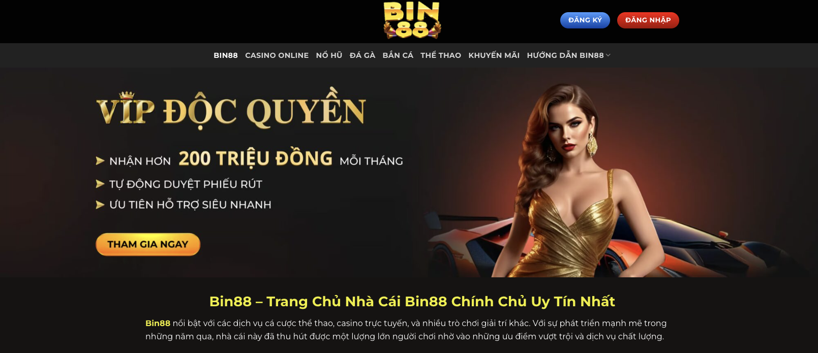 Trang Cược Bóng Đá Bin88 Là Gì?