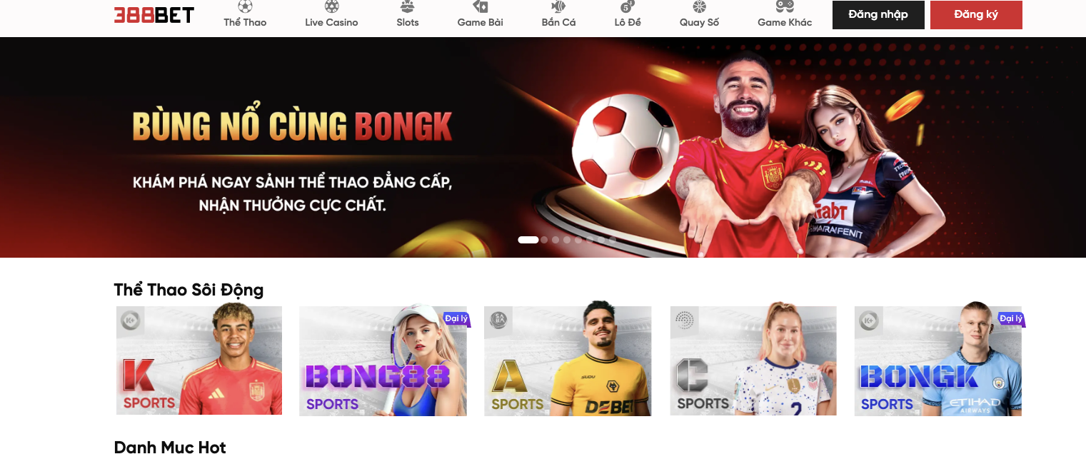 Giới thiệu tổng quan về trang cá cược bóng đá 388bet